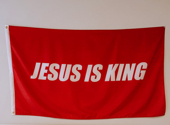 Jesus is King Flag