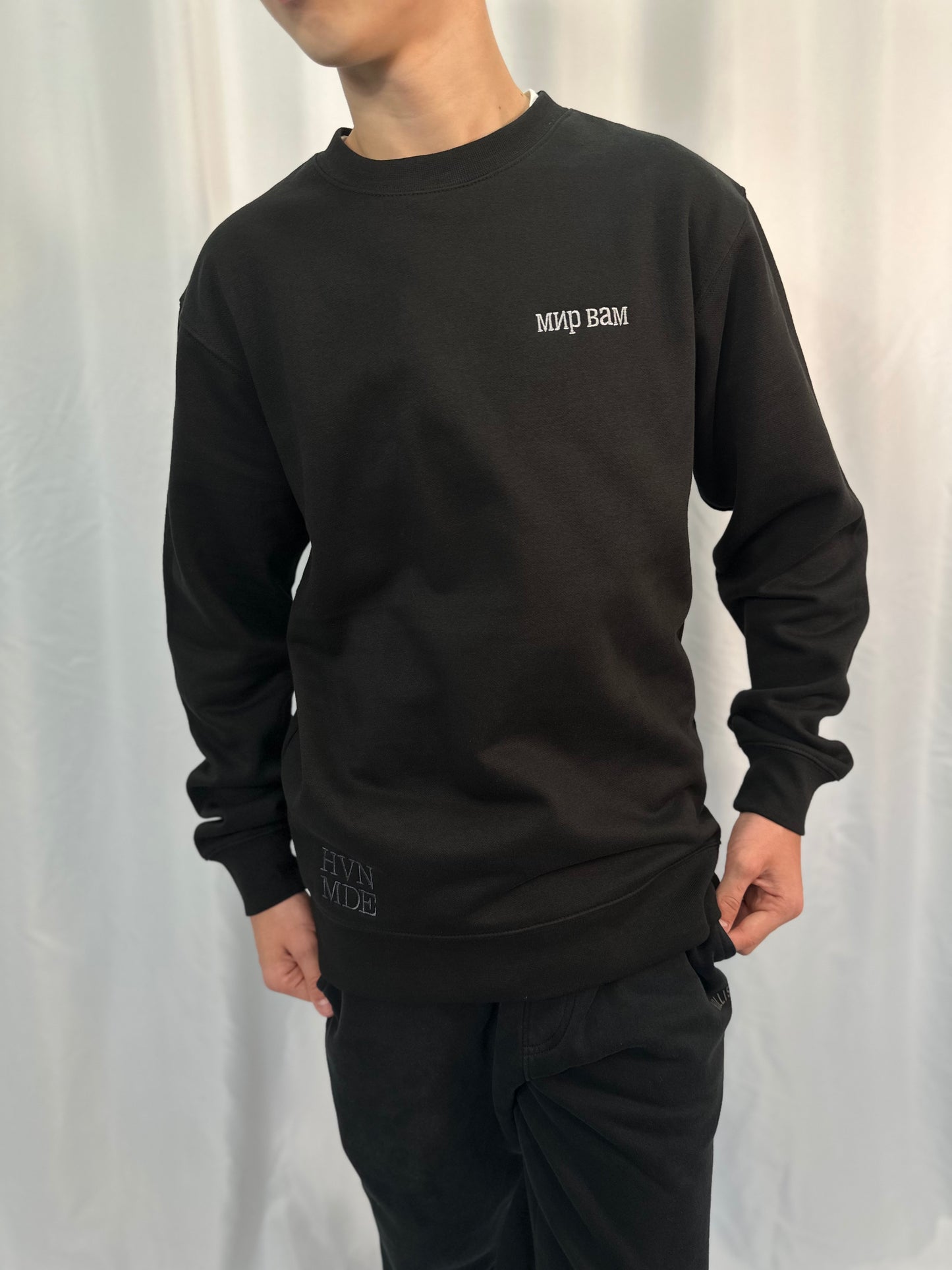 Мir Vam Black Crewneck Limited Addition.