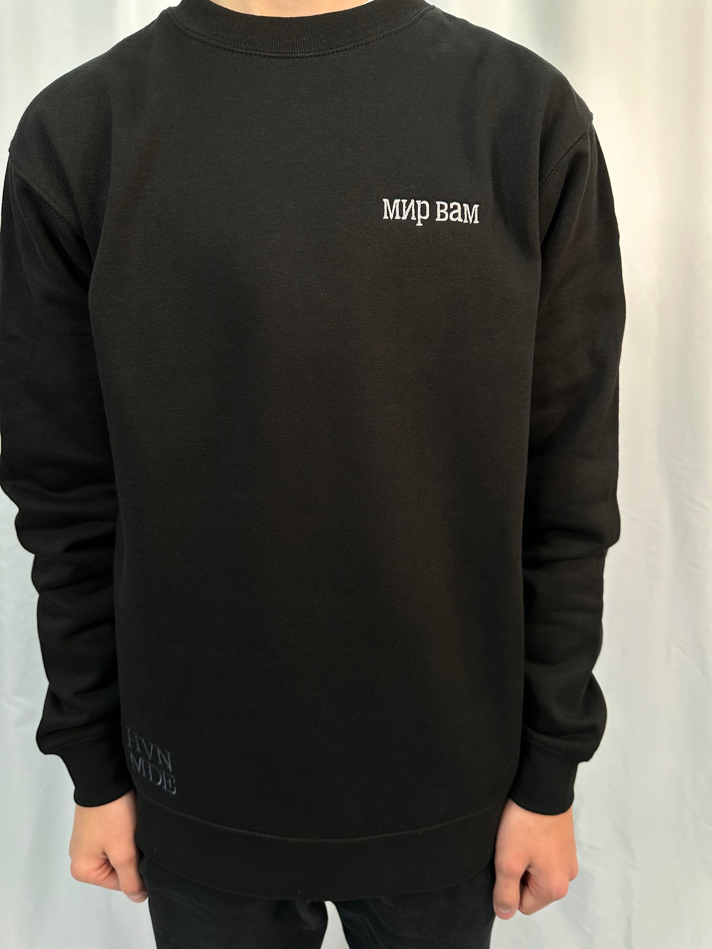 Мir Vam Black Crewneck Limited Addition.