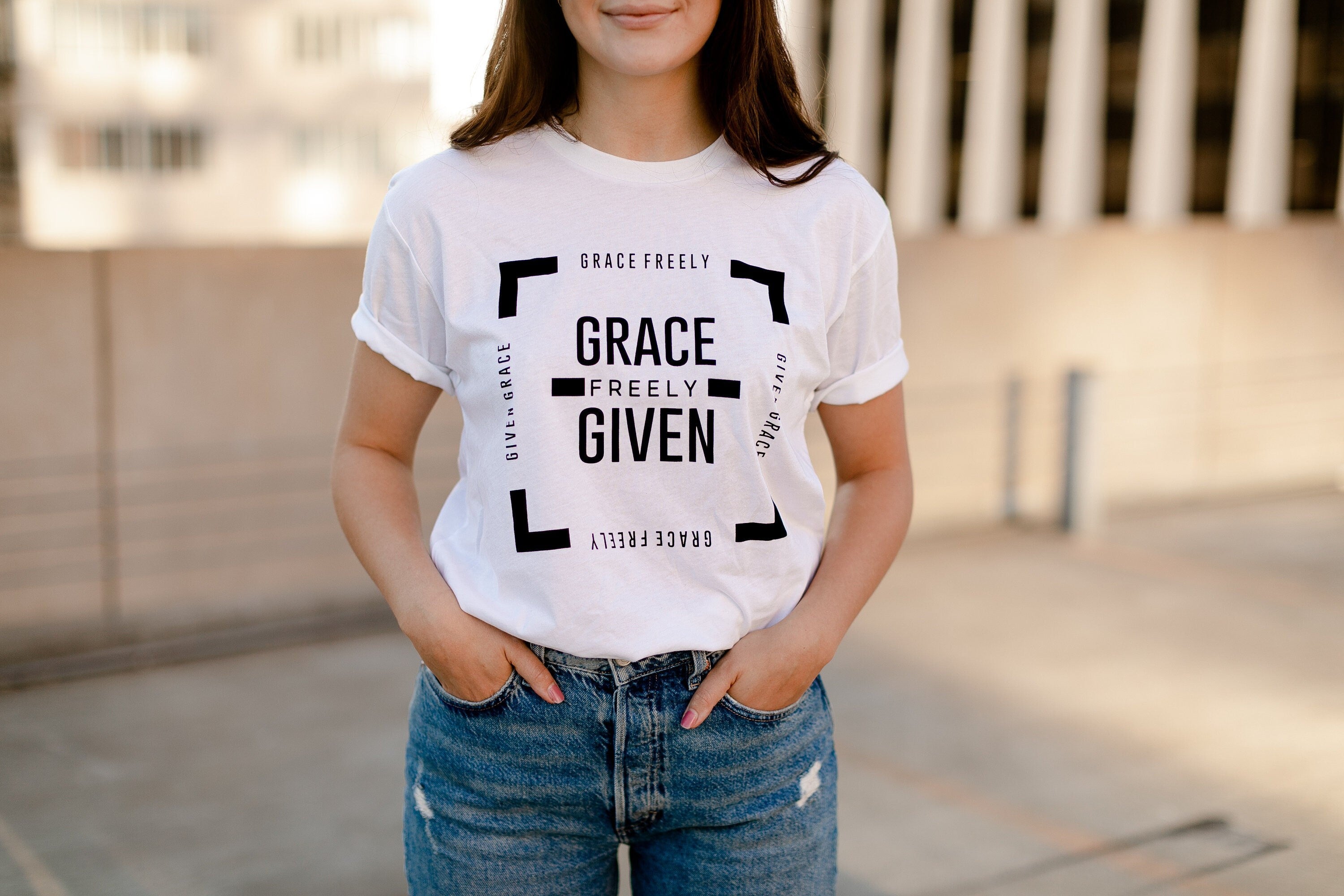 Grace Freely Given T-shirt - Christian Unisex Tee