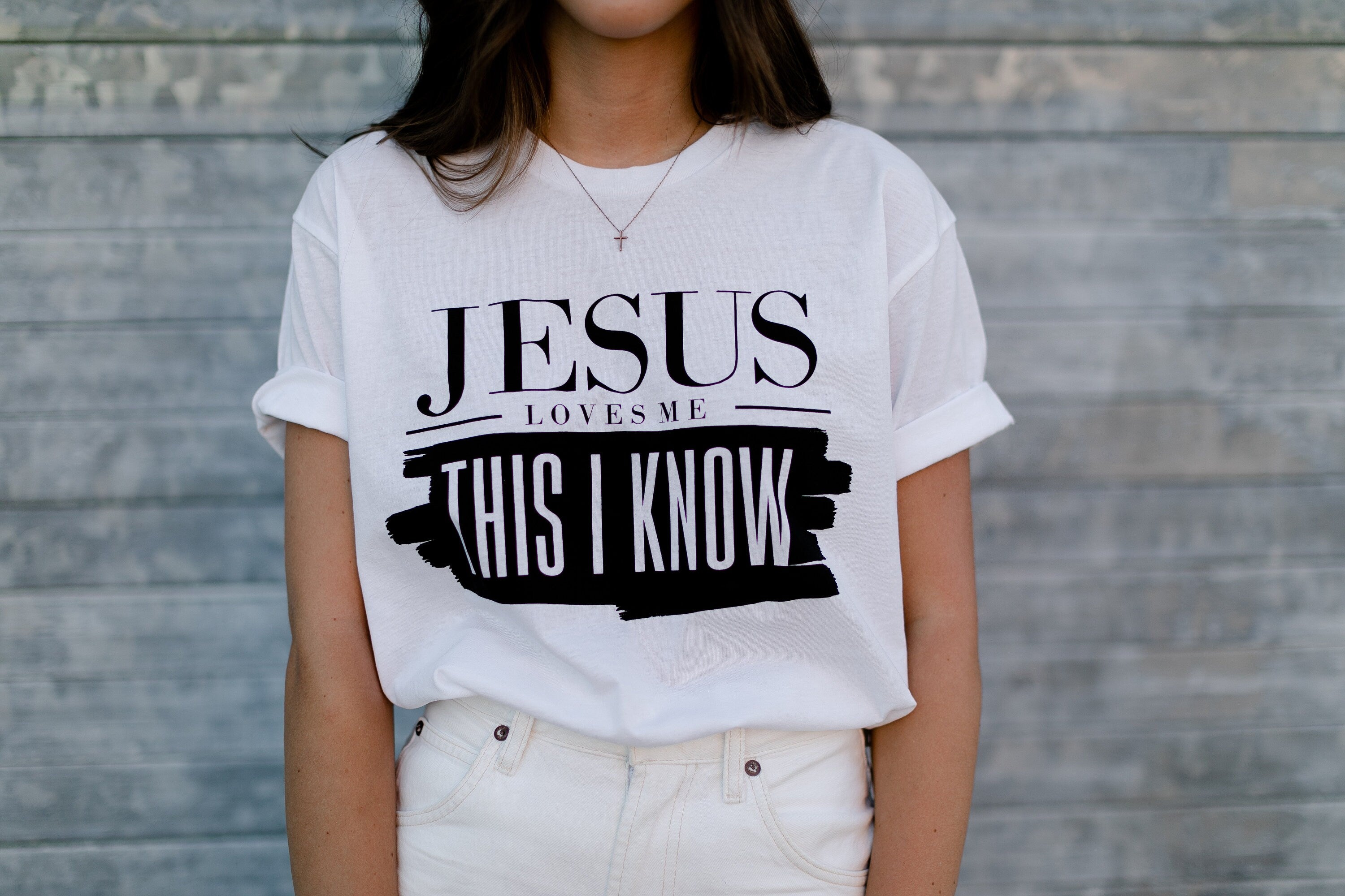 Unisex “Jesus Loves Me This I Know” T-shirt Christian Apparel, Perfect Baptism Gift, Birthday Gift for him or her, A gift for your self