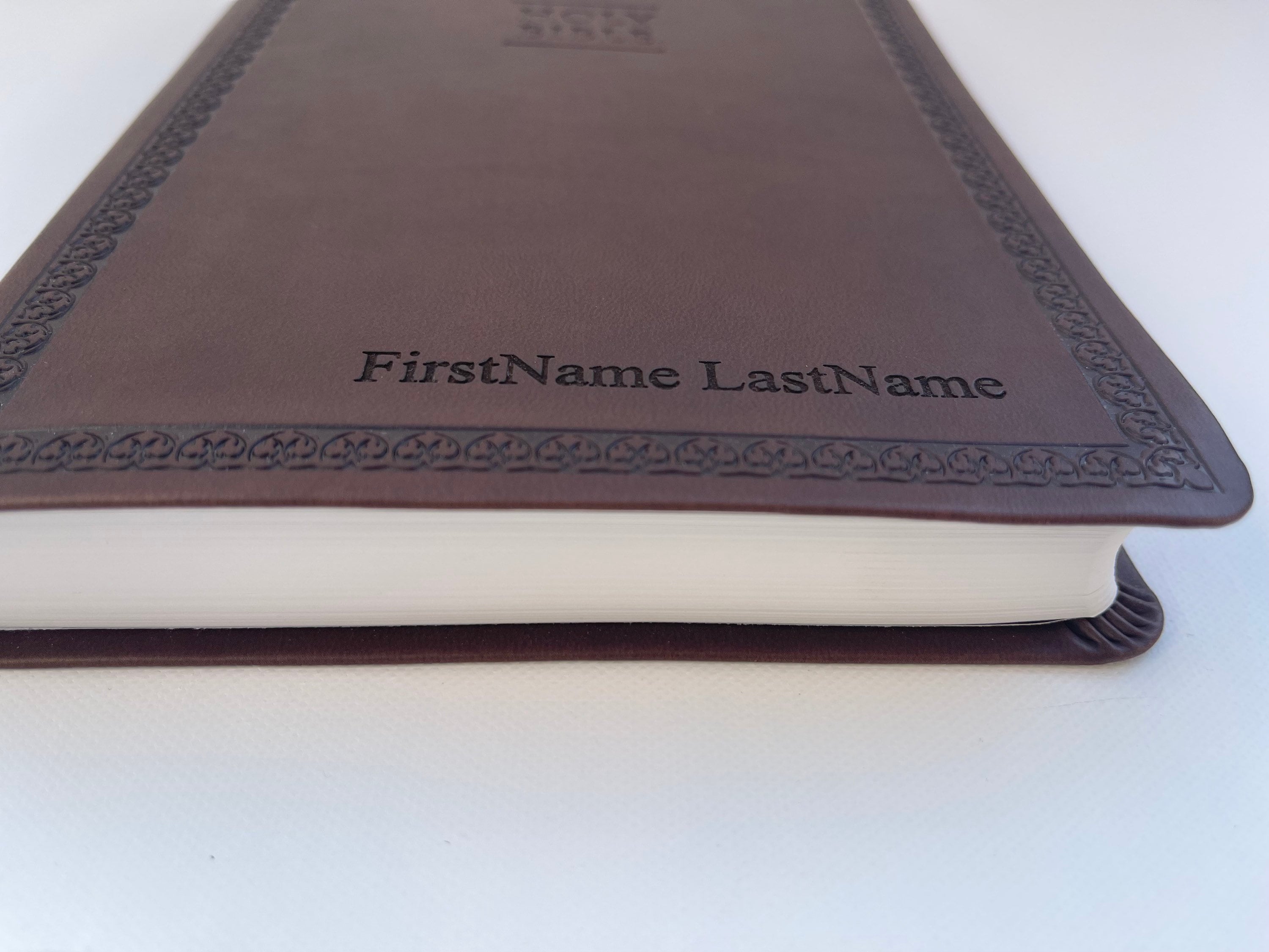 Personalized NIV Imitation Leather Bible, Engraved Christian Gift