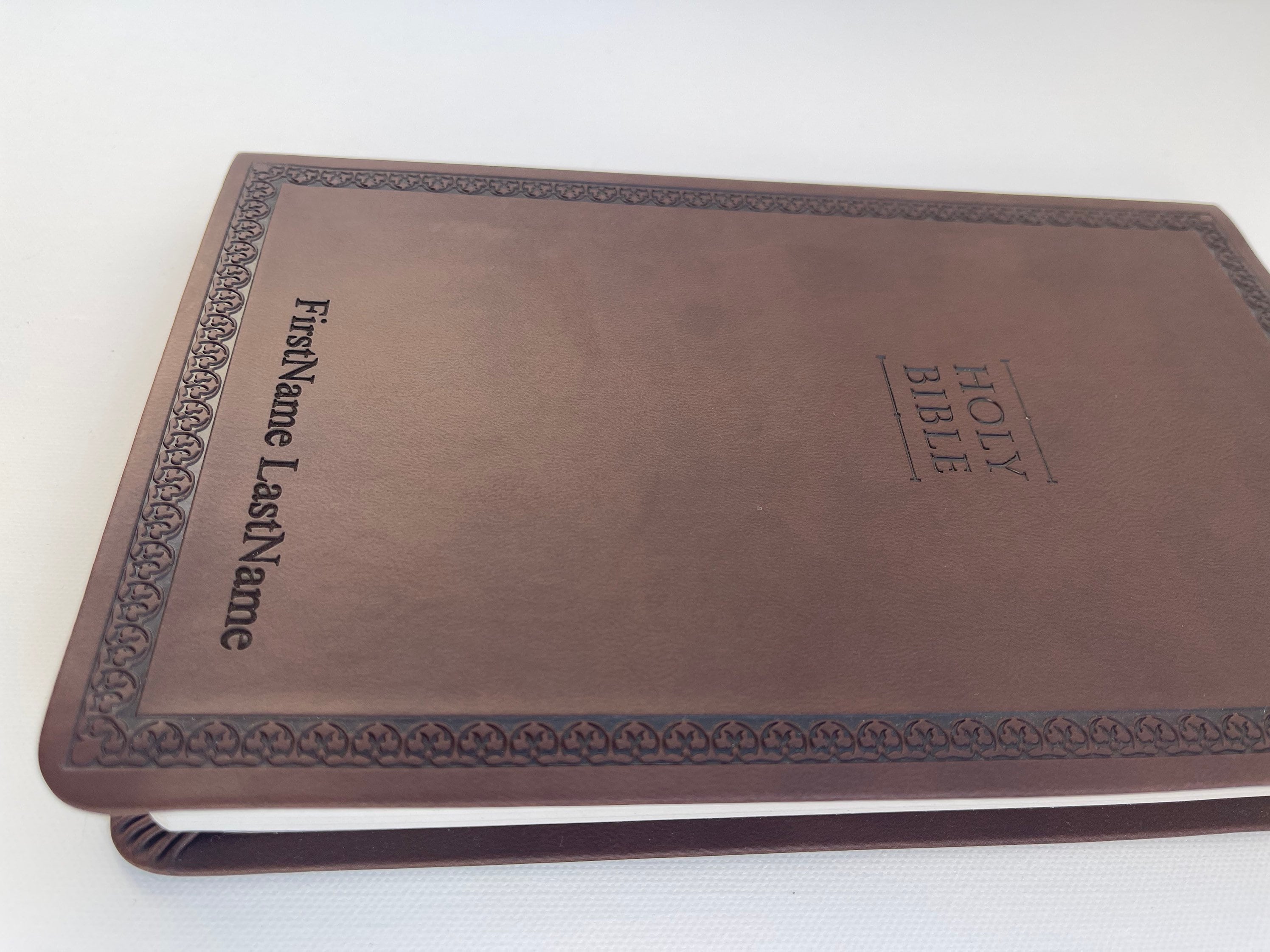 Personalized NIV Imitation Leather Bible, Engraved Christian Gift