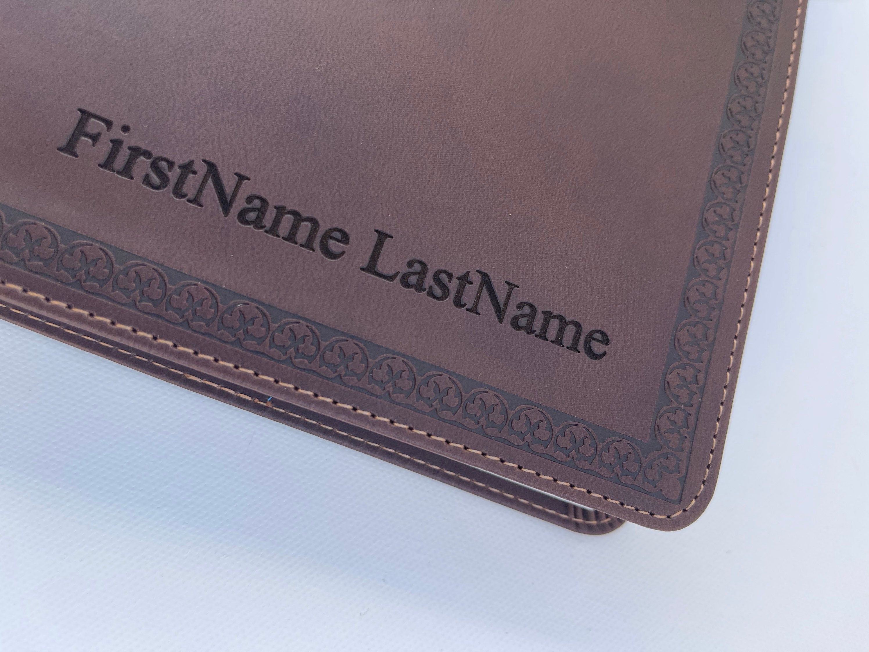 Custom Engraved NIV Leather Bible, Large Print, Personalized Gift