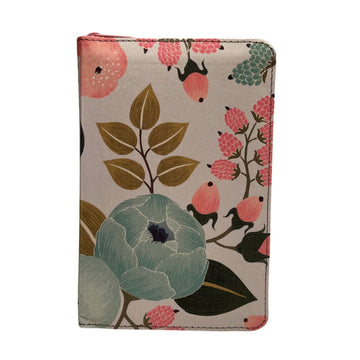 Floral Garden NLT Bible, Zippered Cloth Cover