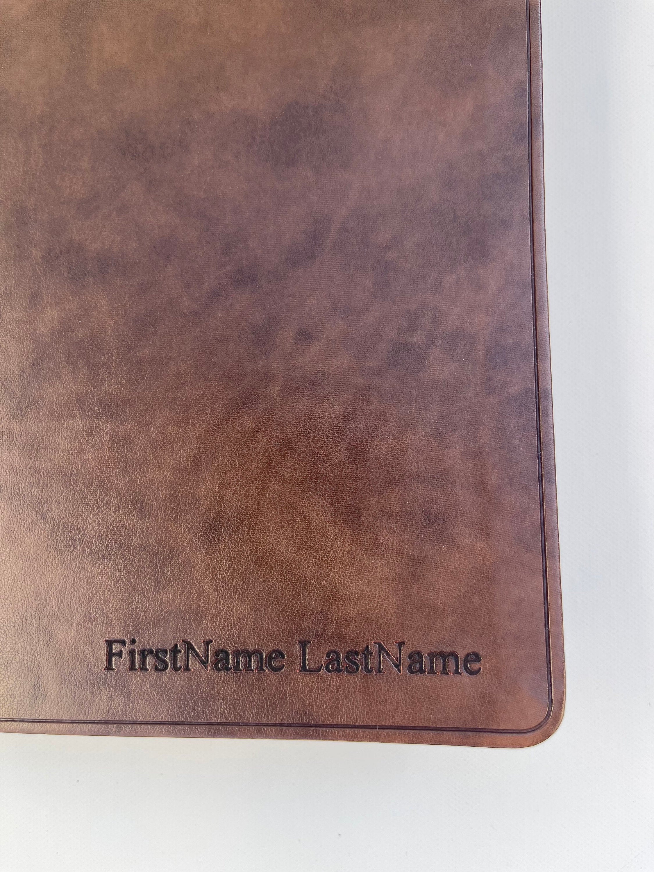 Personalized ESV Bible, Brown Imitation Leather Cover