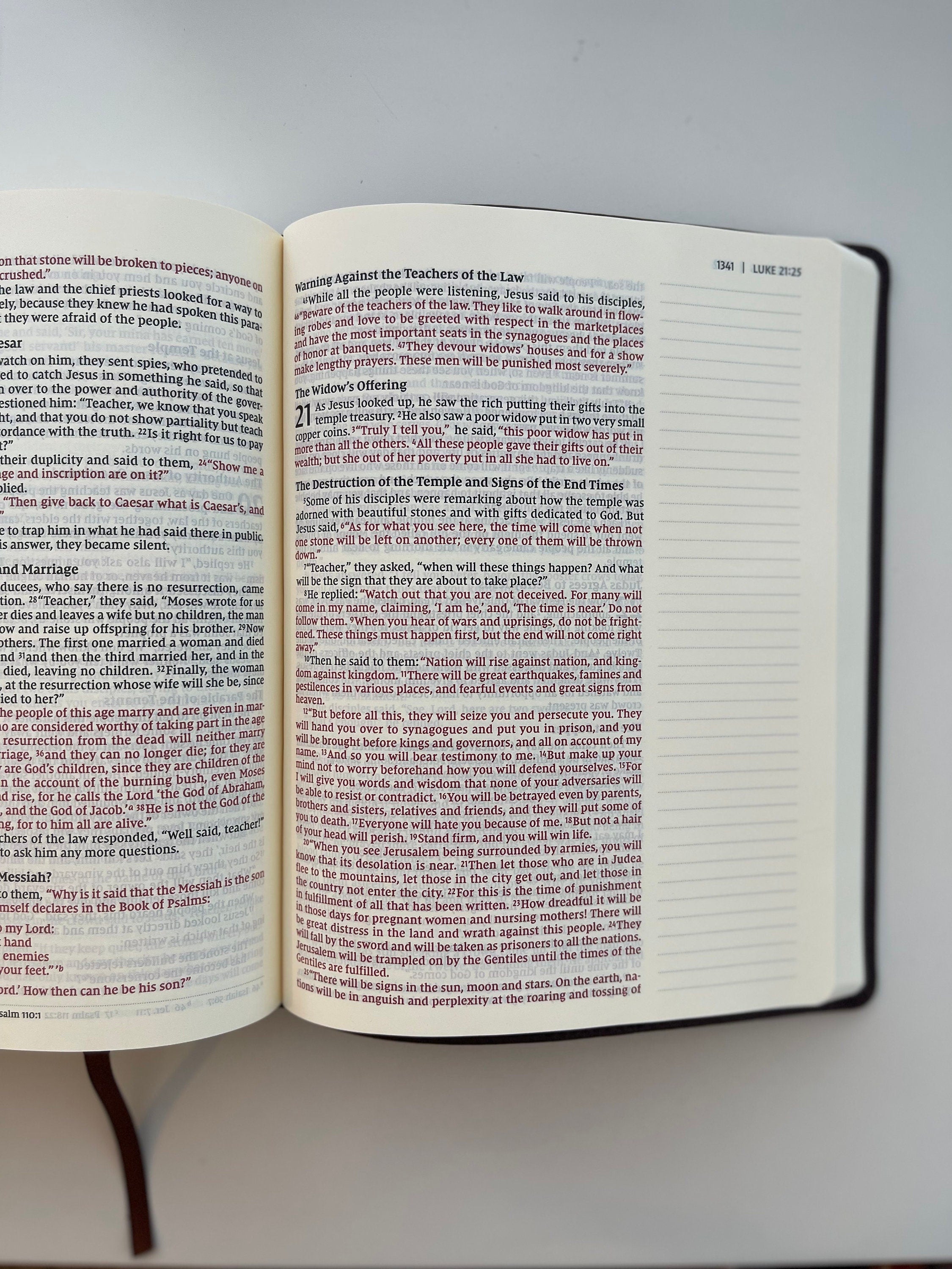 Engraved NIV Journaling Bible, Leathersoft Note-Taking Bible