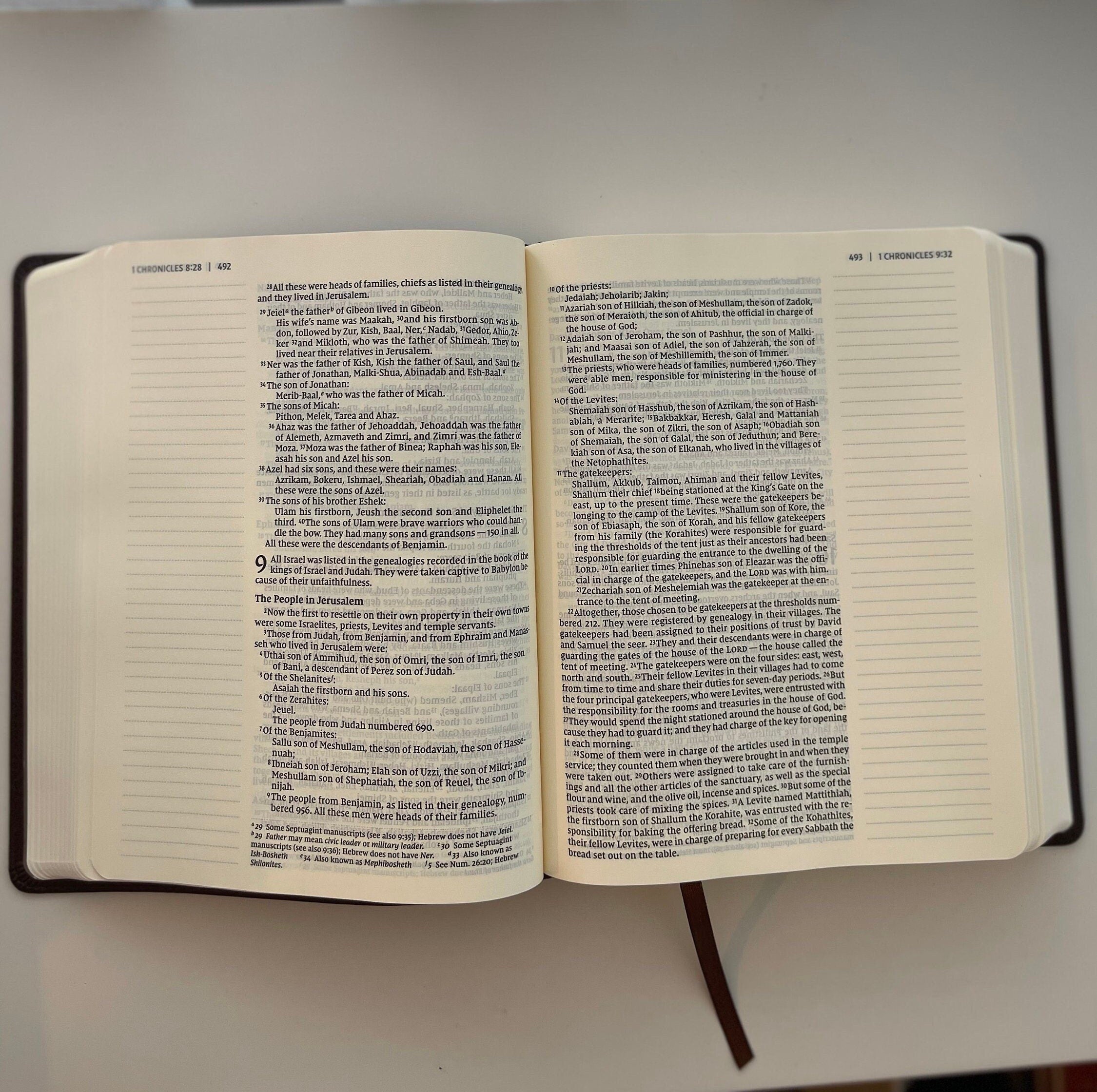 Engraved NIV Journaling Bible, Leathersoft Note-Taking Bible