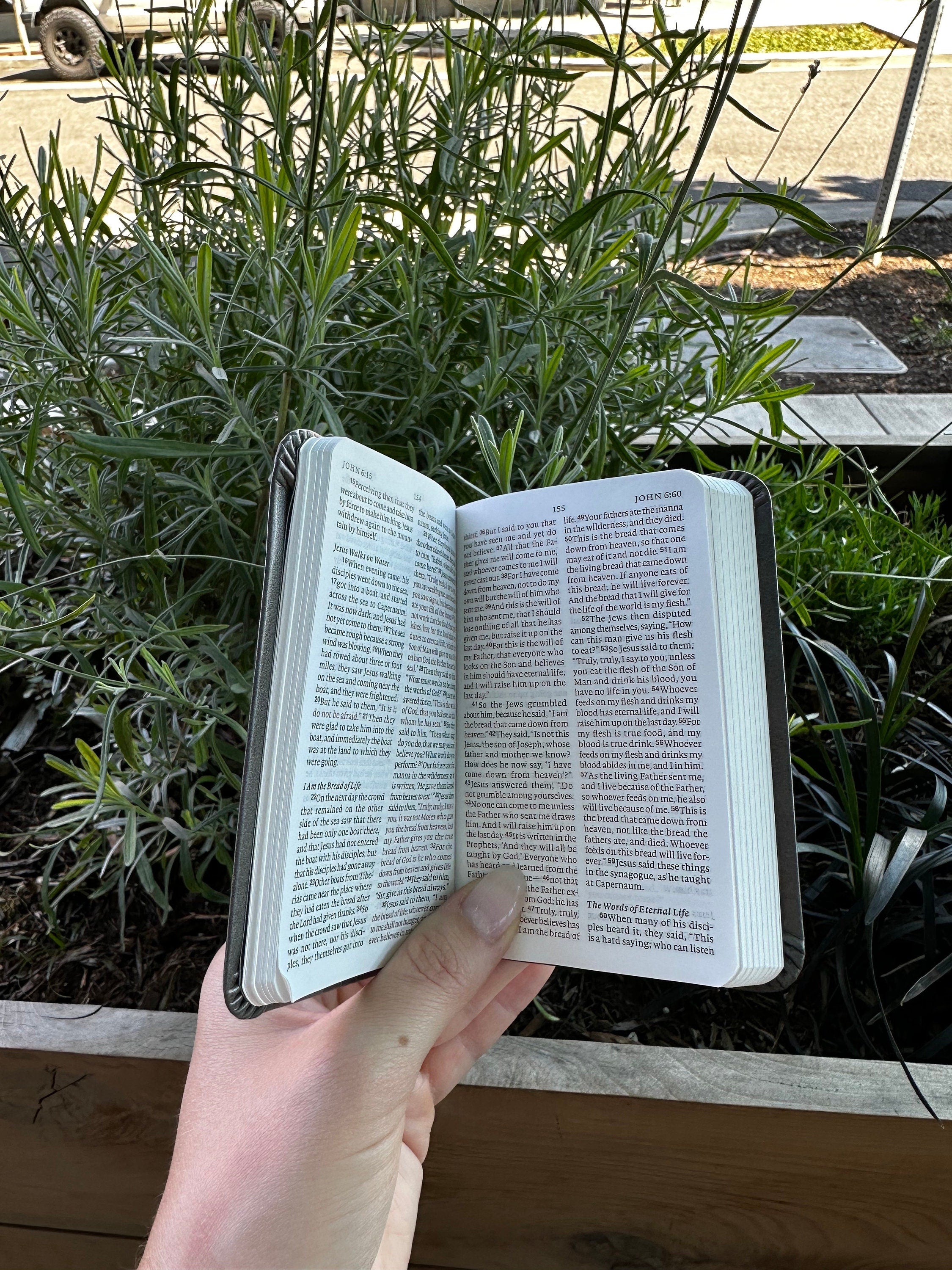 Engraved Silver Pocket Bible, Sword Design - ESV New Testament