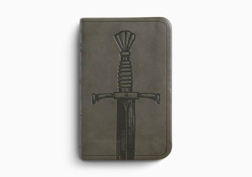 Engraved Silver Pocket Bible, Sword Design - ESV New Testament