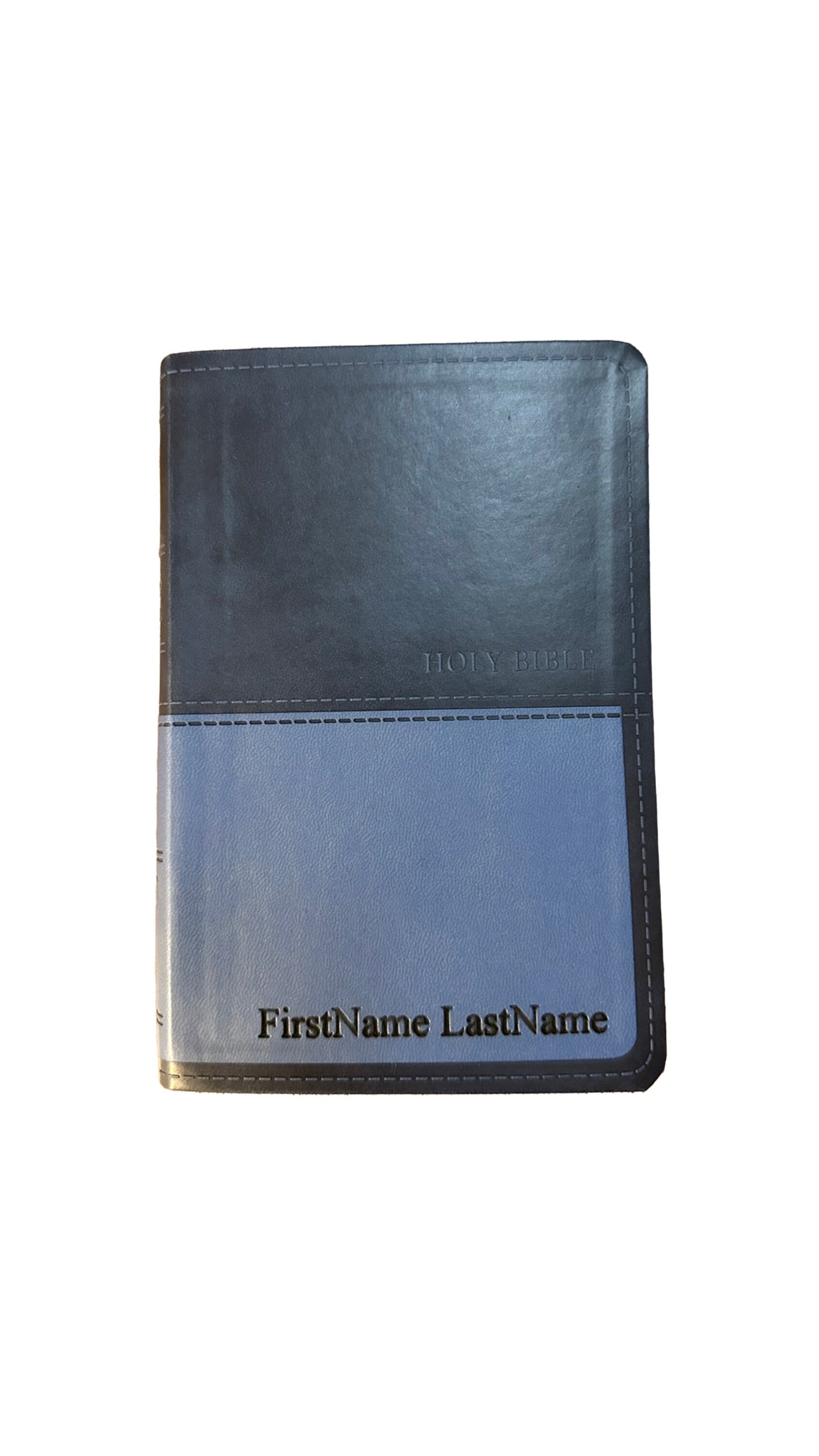 Personalized KJV Compact Bible, Engraved Cover, Religious Gift