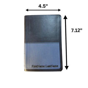 Personalized KJV Compact Bible, Engraved Cover, Religious Gift