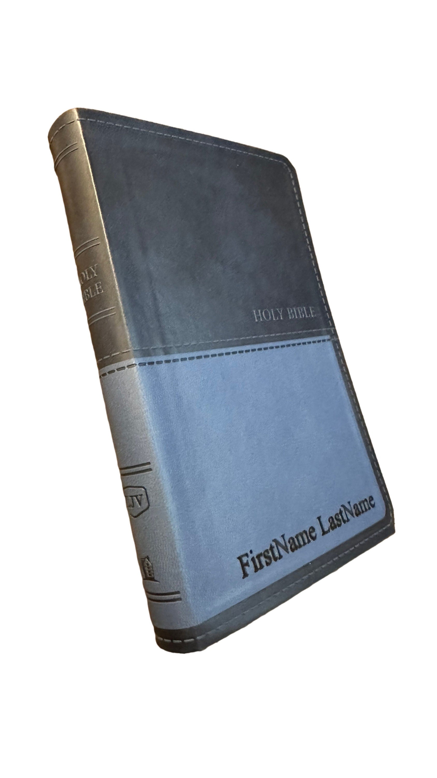 Personalized KJV Compact Bible, Engraved Cover, Religious Gift