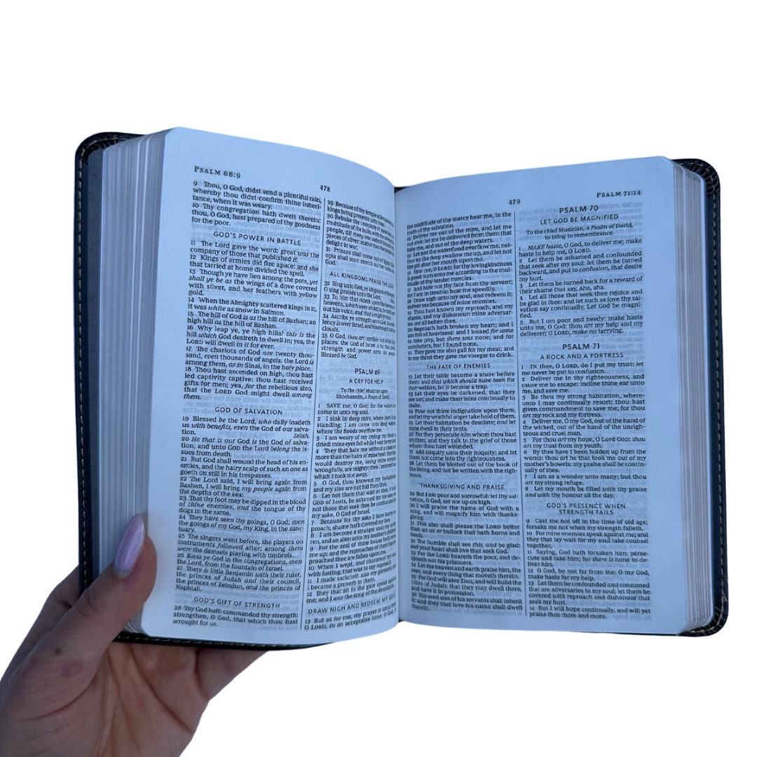 Engraved KJV Compact Bible, Personalized Religious Gift