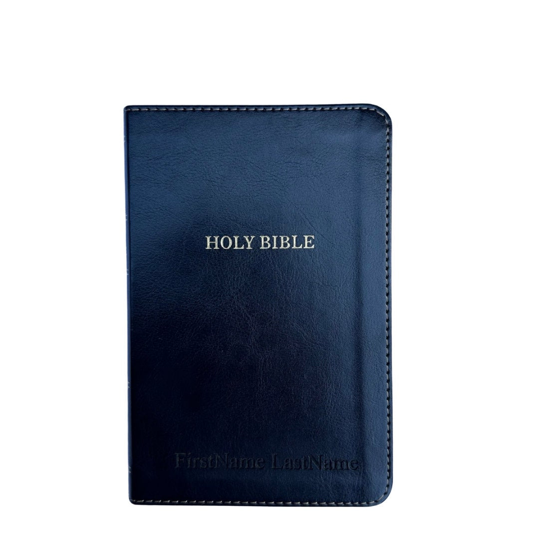 Engraved KJV Compact Bible, Personalized Religious Gift