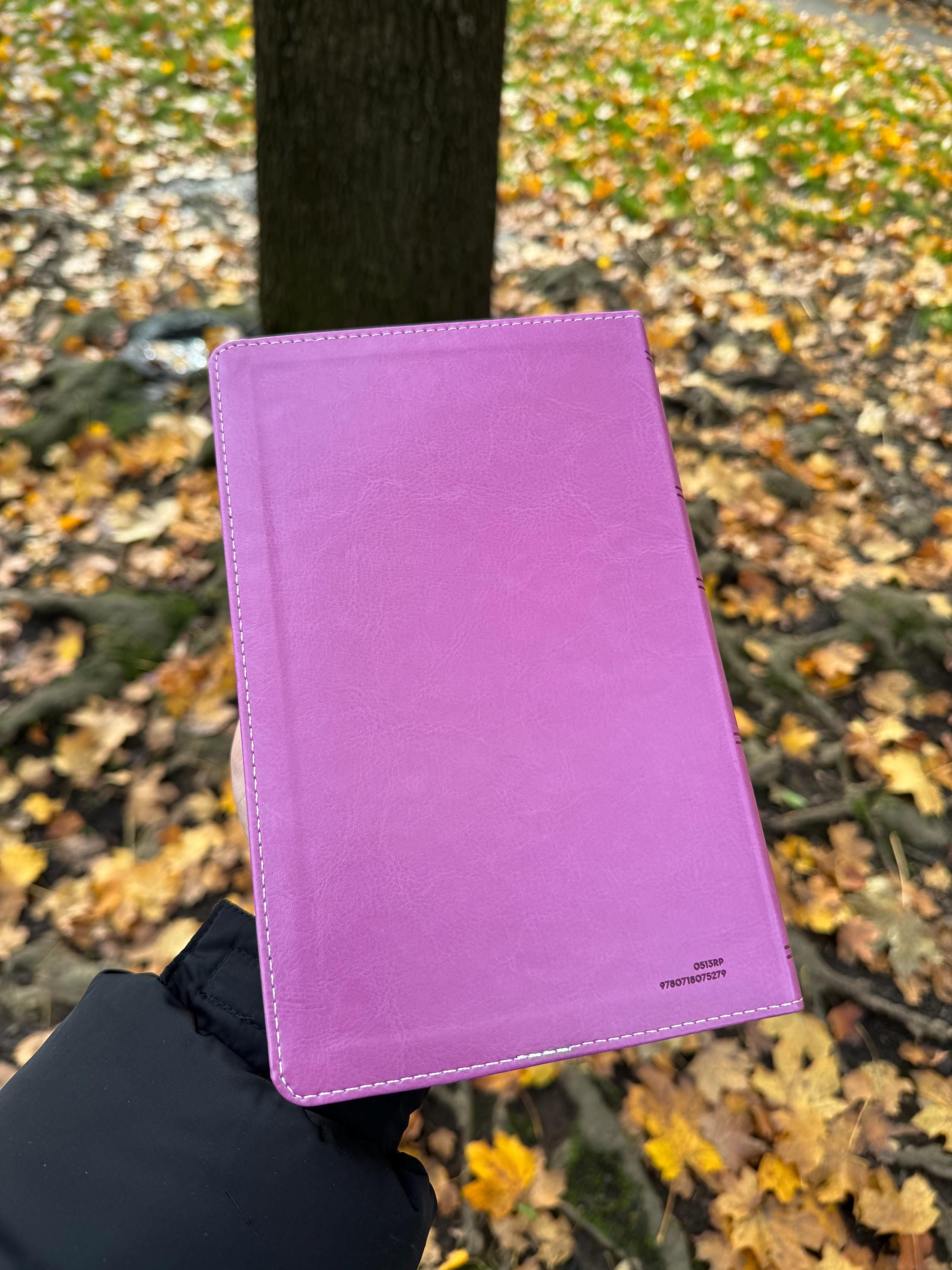 NKJV Pink Gift Bible • Thomas Nelson • Comfort Print • Lay-Flat • Women’s Christian Bible • Red Letter •No Personalization Gift Bible