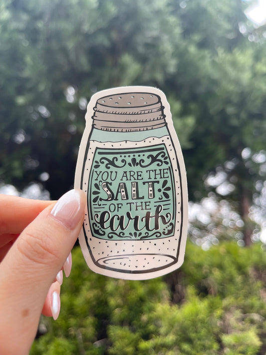 You are the salt of the earth, Faith based stickers, christian stickers, love stickers, bible verse stickers