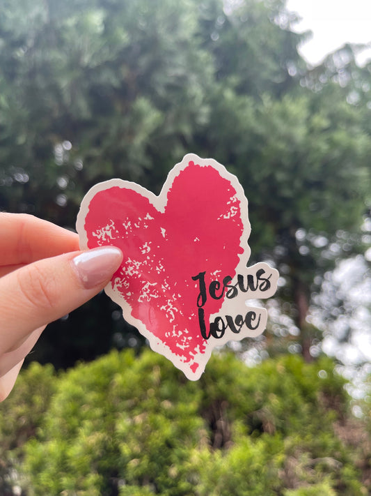 Jesus love, Faith based stickers, christian stickers, love stickers, bible verse stickers