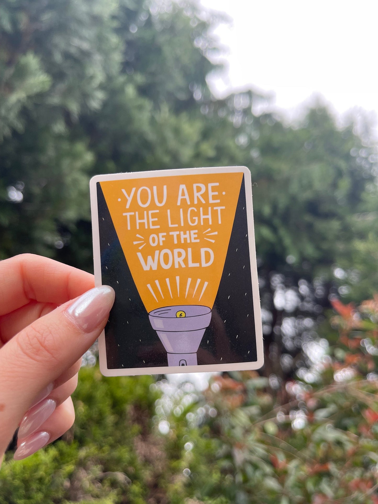 You are the light of the world sticker, Faith based stickers, christian stickers, love stickers, bible verse stickers