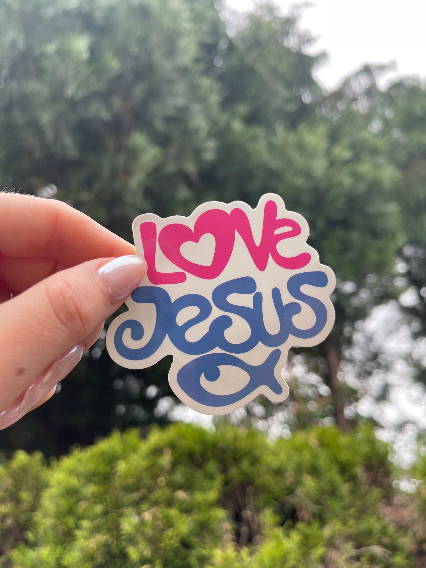 Love Jesus sticker, Faith based stickers, christian stickers, love stickers, bible verse stickers