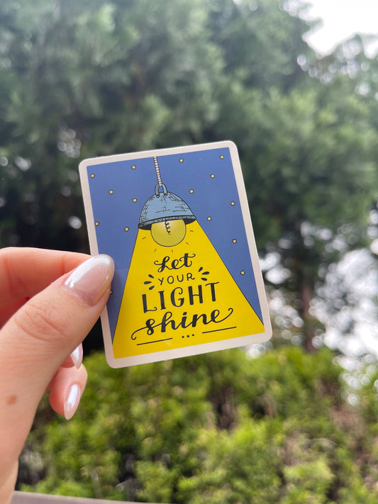 Let your light shine sticker, Faith based stickers, christian stickers, love stickers, bible verse stickers