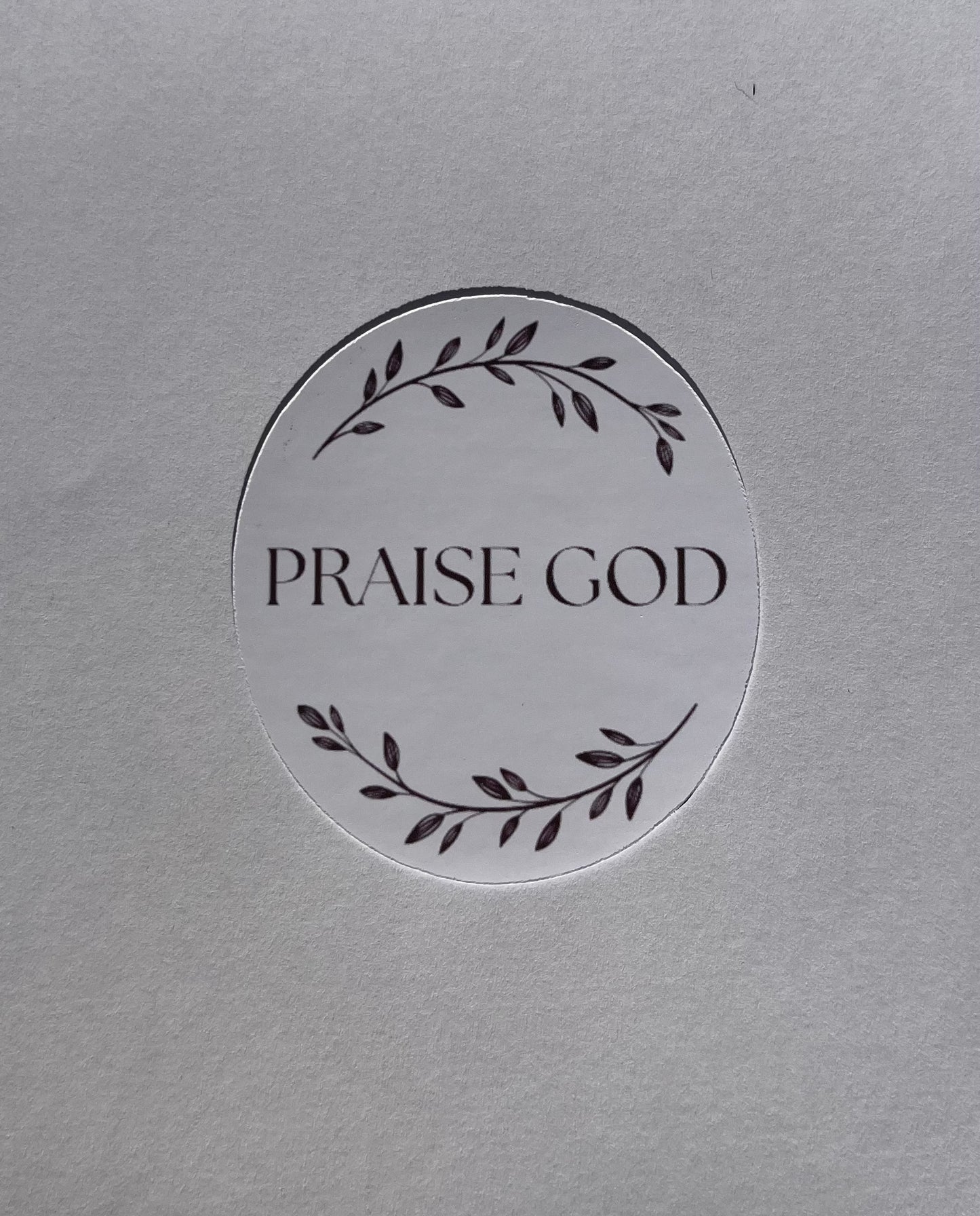 Praise God sticker