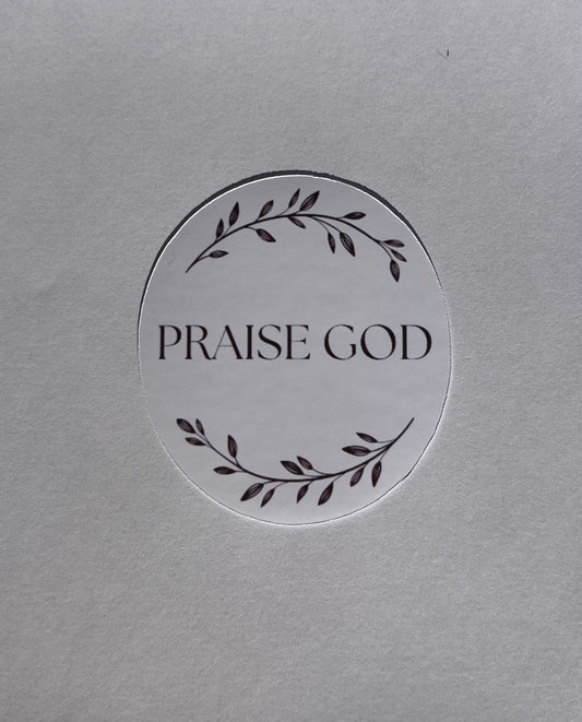 Praise God sticker