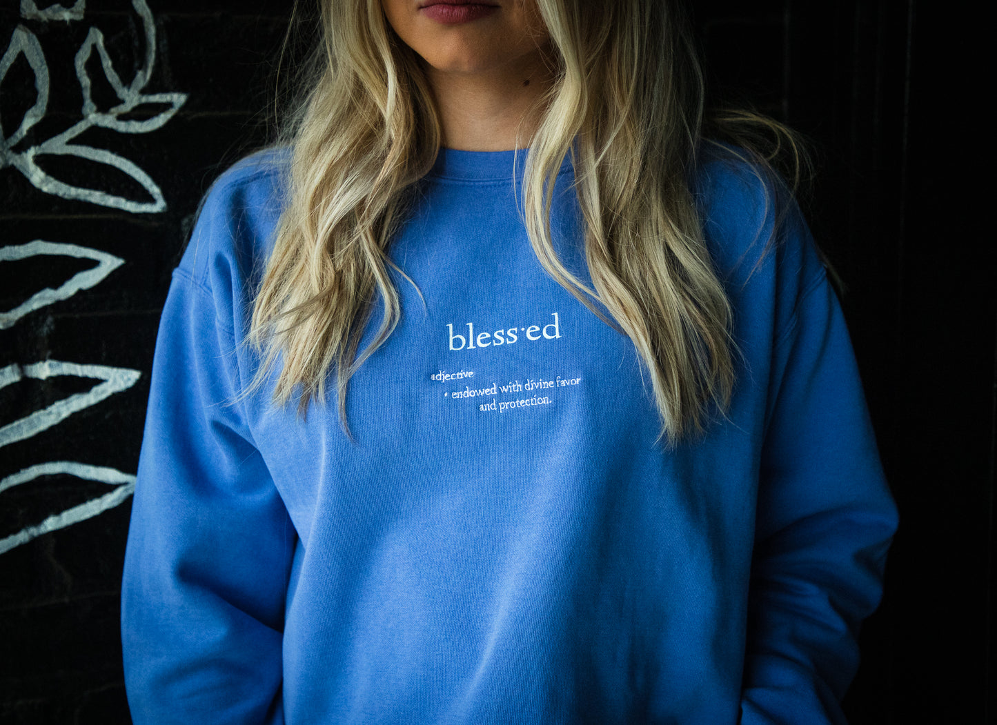 Blessed Blue  Crewneck